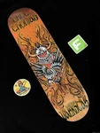 Rare Darkstar Chet Thomas Traditional Eagle Orange Tattoo Art Skateboard Deck. Fixed Price $206.99.