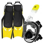 Body Glove Aire Free Breath Mask/snorkel/fins Complete Set - Black Sm/md. Fixed Price $69.95.