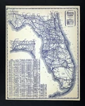 1935 Sears Road Map Florida Miami Orlando Augustine Tampa Tallahassee Keys. Fixed Price $33.25.