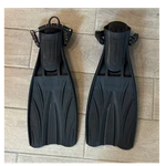 Sherwood Scuba Triton Black Open-heel Dive Fins W/ Adjustable Strap. Fixed Price $39.89.